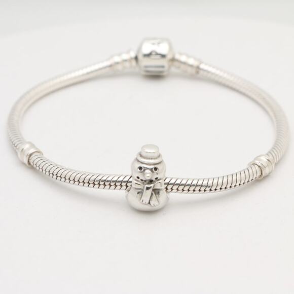 Authentic PANDORA Snowman Charm - Picture 5 of 12
